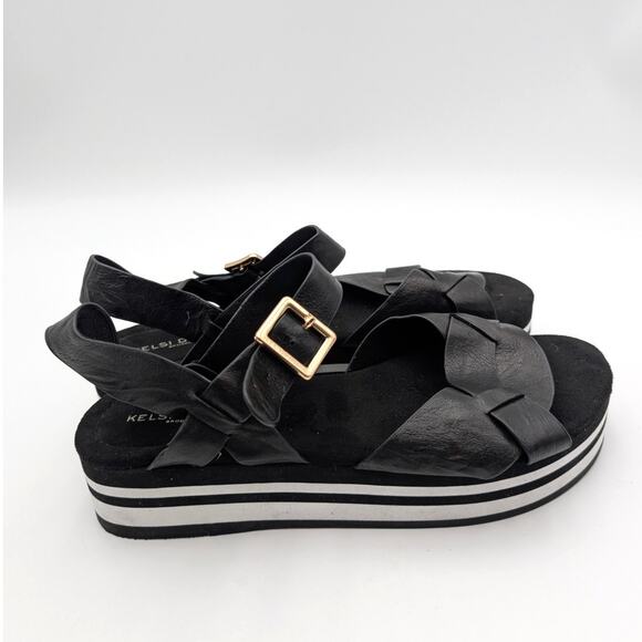 Kelsi Dagger Brooklyn Breeze Platform Sandals Women's Black Size US8.5 EU39 - Picture 4 of 13